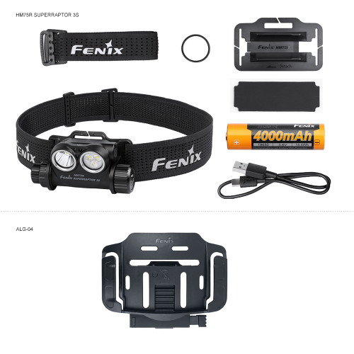 Kypärävalo NVG Fenix HM75R SUPERRAPTOR 3S, 1800 lm Kypärävalo NVG Fenix HM75R SUPERRAPTOR 3S, 1800 lm