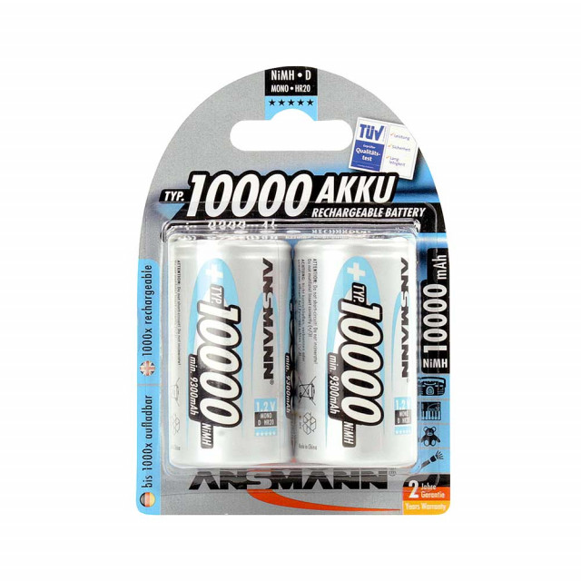 Battery Ansmann D-rechargeable Battery  10 000 mAh