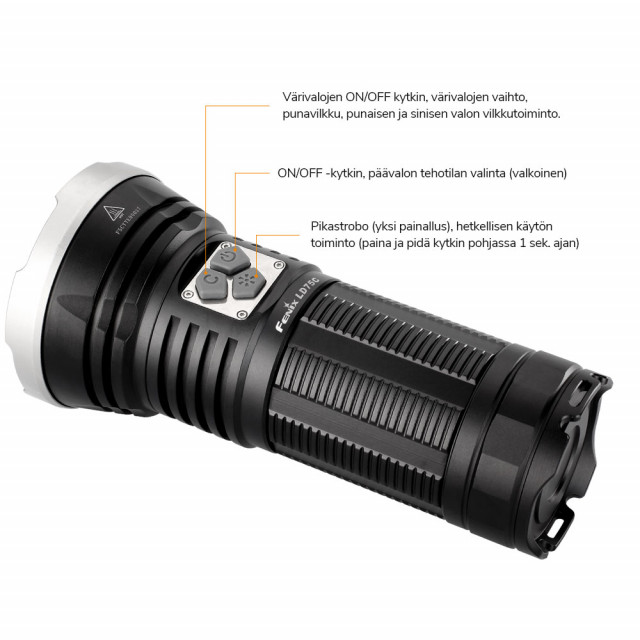 Fenix LD75C monivärilamppu Fenix LD75C monivärilamppu
