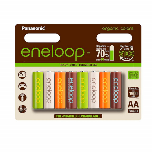 Akkuparisto eneloop Organic Colors Akkuparisto eneloop Organic Colors