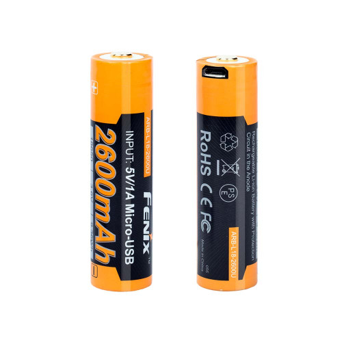 Akkuparisto Fenix ARB-L18-2600U 18650 USB - POISTUNUT