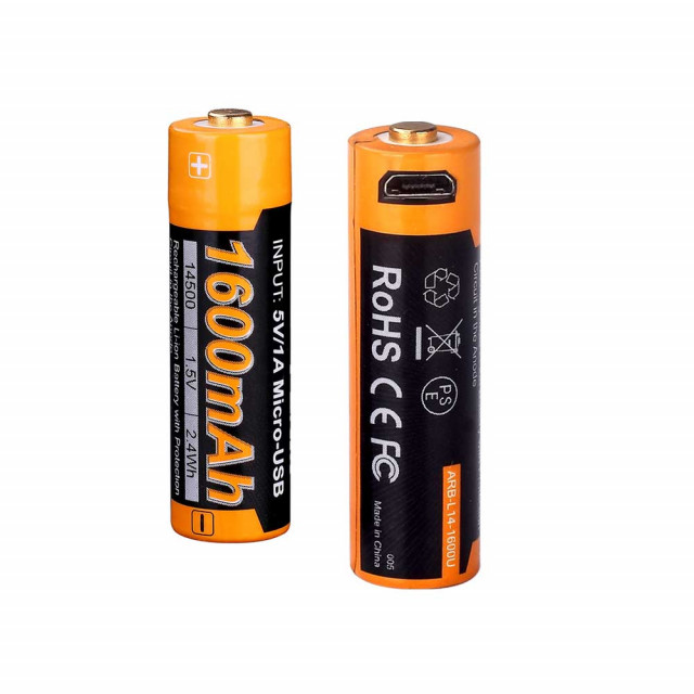 Akkuparisto Fenix ARB-L14-1600U 14500 USB Akkuparisto Fenix ARB-L14-1600U 14500 USB