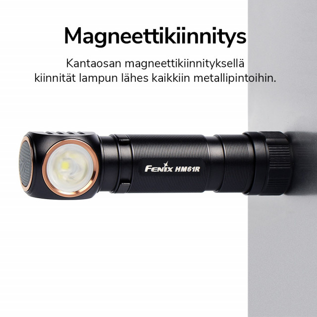 Otsalamppu / Monitoimivalaisin HM61R, 1200 lm Otsalamppu / Monitoimivalaisin HM61R, 1200 lm