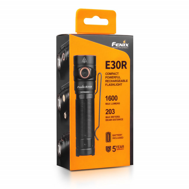 Taskulamppu Fenix E30R, 1600 lm - POISTUNUT Taskulamppu Fenix E30R, 1600 lm - POISTUNUT