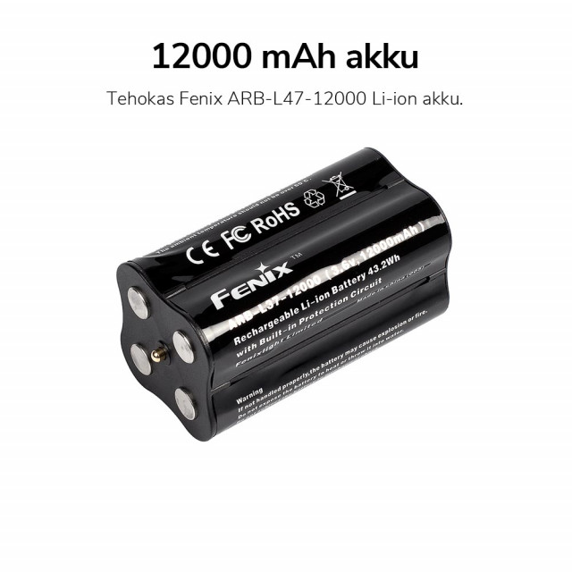 Hakuvalo Fenix LR40R, 12000 lm Hakuvalo Fenix LR40R, 12000 lm