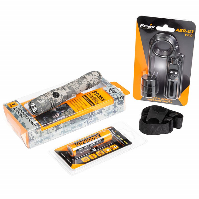 Taskulamppupaketti Fenix PD35 V2.0 UCP, 1000 lm - POISTUNUT Taskulamppupaketti Fenix PD35 V2.0 UCP, 1000 lm - POISTUNUT