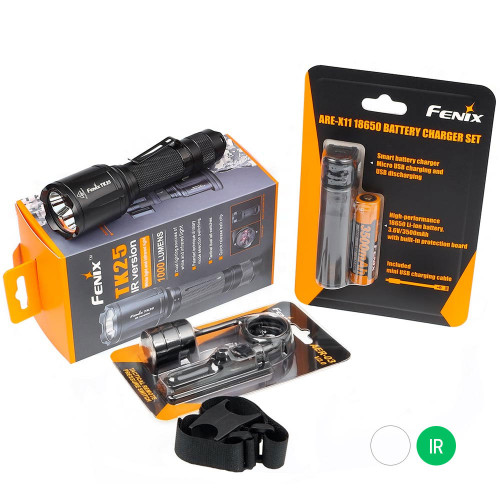 Taskulamppupaketti Fenix TK25IR, 1000 lm  Taskulamppupaketti Fenix TK25IR, 1000 lm