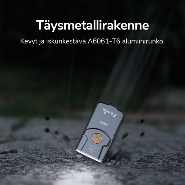 Avaimenperälamppu Fenix E03R, 260 lm Avaimenperälamppu Fenix E03R, 260 lm