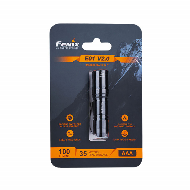 Avaimenperälamppu Fenix E01 V2.0, 100 lm Avaimenperälamppu Fenix E01 V2.0, 100 lm