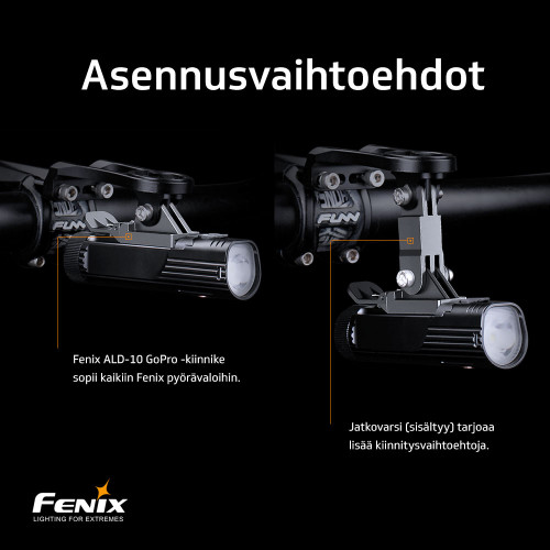 Pyöräkiinnike GoPro-kiinnityksellä Fenix ALD-10 Pyöräkiinnike GoPro-kiinnityksellä Fenix ALD-10