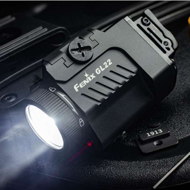 Fenix GL22 tactical light with red laser sight Fenix GL22 tactical light with red laser sight