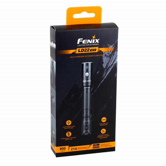 Taskulamppu Fenix LD22 V2, 800 lm Taskulamppu Fenix LD22 V2, 800 lm