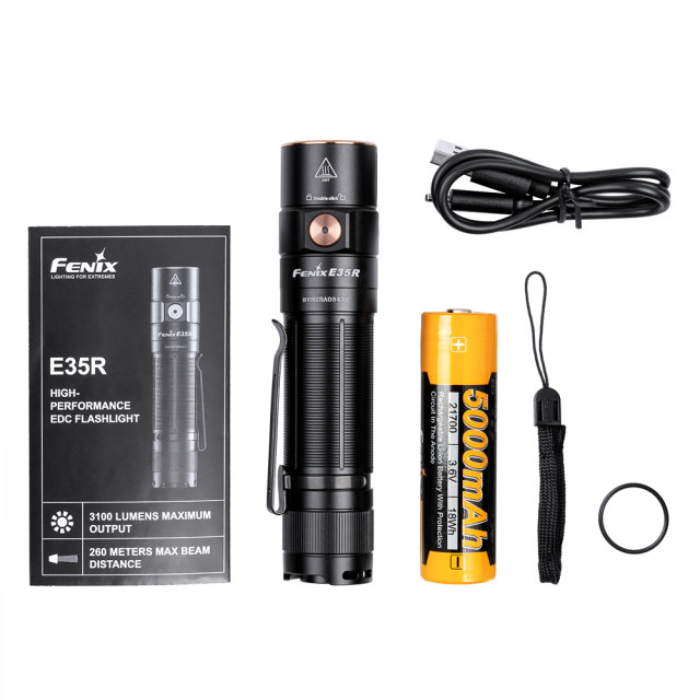 Taskulamppu Fenix E35R, 3100 lm Taskulamppu Fenix E35R, 3100 lm