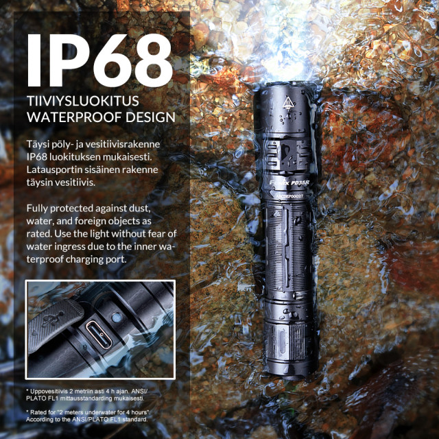 Taskulamppu Fenix PD35R, 1700 lm Taskulamppu Fenix PD35R, 1700 lm