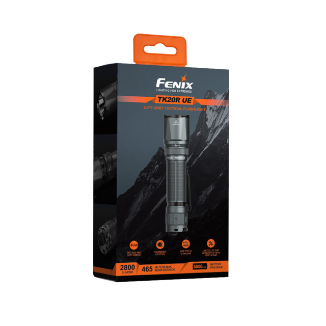 Taskulamppu Fenix TK20R UE harmaa, 2800 lm Taskulamppu Fenix TK20R UE harmaa, 2800 lm