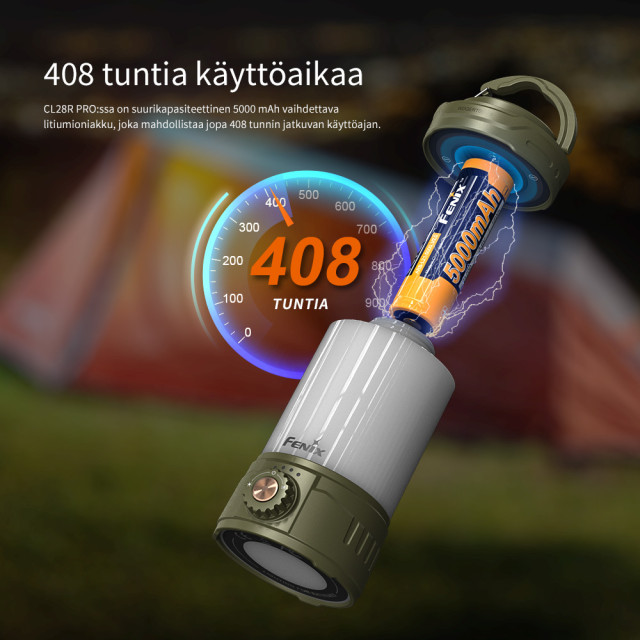 LED-lyhty Fenix CL26R PRO oliivi, 650 lm LED-lyhty Fenix CL26R PRO oliivi, 650 lm
