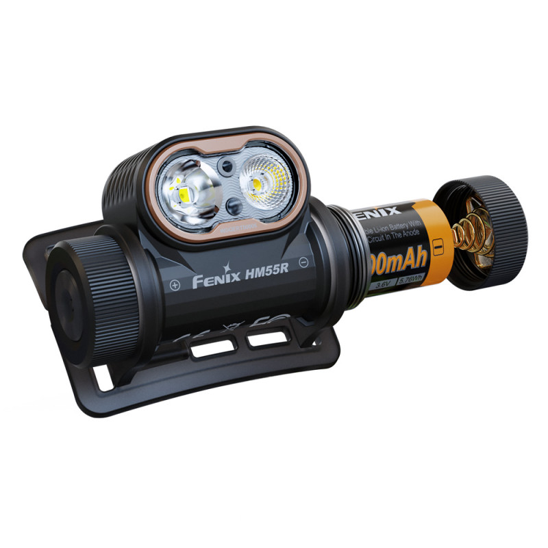 Otsalamppu Fenix HM55R, musta, 1200 lm Otsalamppu Fenix HM55R, musta, 1200 lm