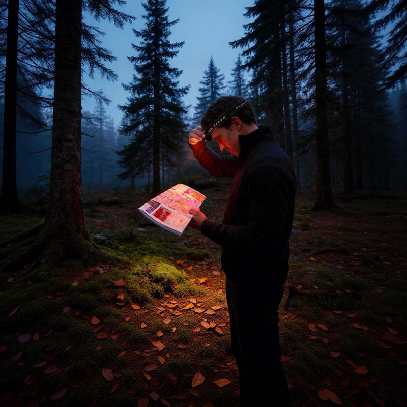 Otsalamppu / Monitoimivalaisin HM53R, 1200 lm