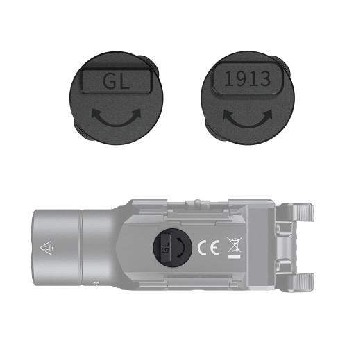 Glock/1913-kiskosovitteet GL19R V2-valaisimeen