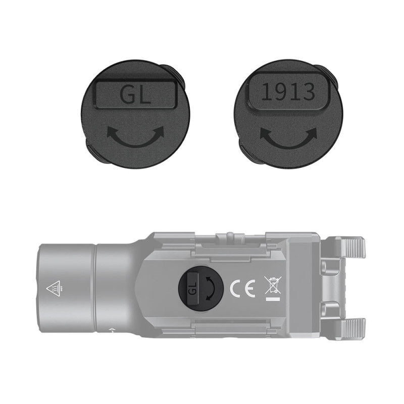 Glock/1913-kiskosovitteet GL19R V2-valaisimeen