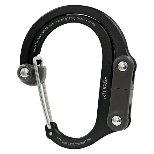 Tarvikesulkurengas HEROCLIP Medium, Stealth Black Tarvikesulkurengas HEROCLIP Medium, Stealth Black