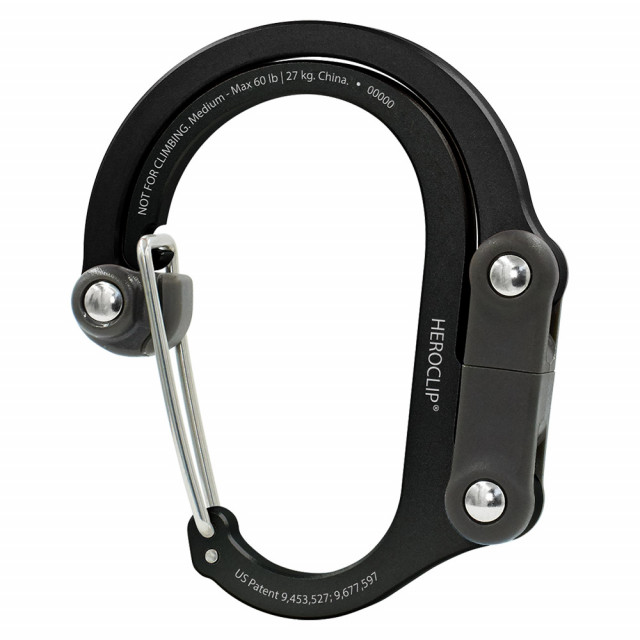 Tarvikesulkurengas HEROCLIP Medium, Stealth Black Tarvikesulkurengas HEROCLIP Medium, Stealth Black