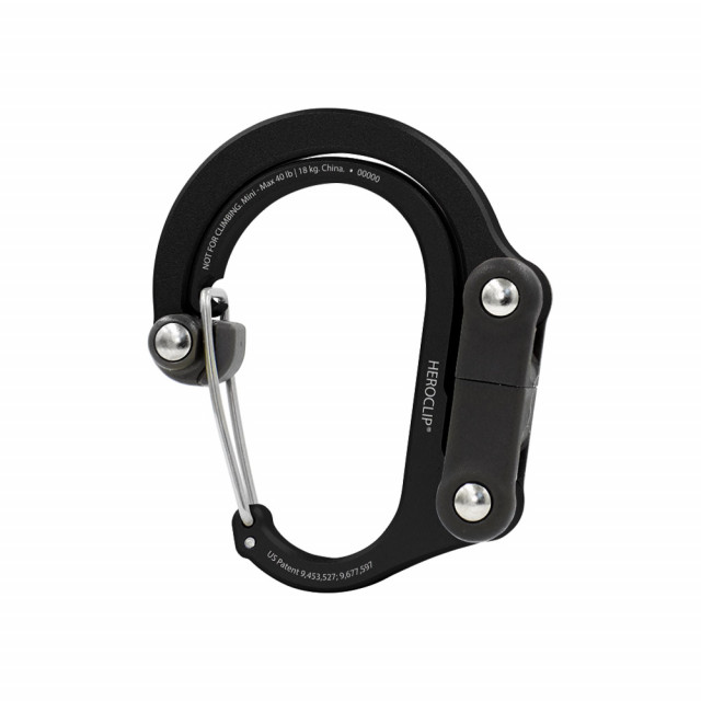 Tarvikesulkurengas HEROCLIP Mini, Stealth Black Tarvikesulkurengas HEROCLIP Mini, Stealth Black