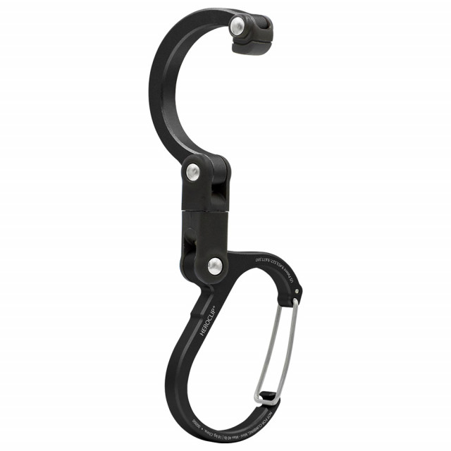 Tarvikesulkurengas HEROCLIP Mini, Stealth Black Tarvikesulkurengas HEROCLIP Mini, Stealth Black