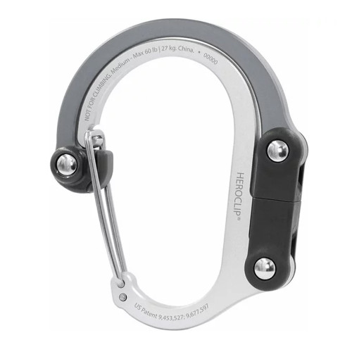 Tarvikesulkurengas HEROCLIP Medium, Shades of Grey (harmaa)  Tarvikesulkurengas HEROCLIP Medium, Shades of Grey (harmaa)