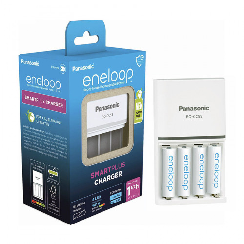 Verkkolaturi pikalatauksella eneloop 4xAA 2000 mAh 1,5 h Verkkolaturi pikalatauksella eneloop 4xAA 2000 mAh 1,5 h