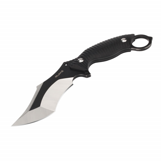 RUIKE P181-B1 Karambit knife with sheath, black