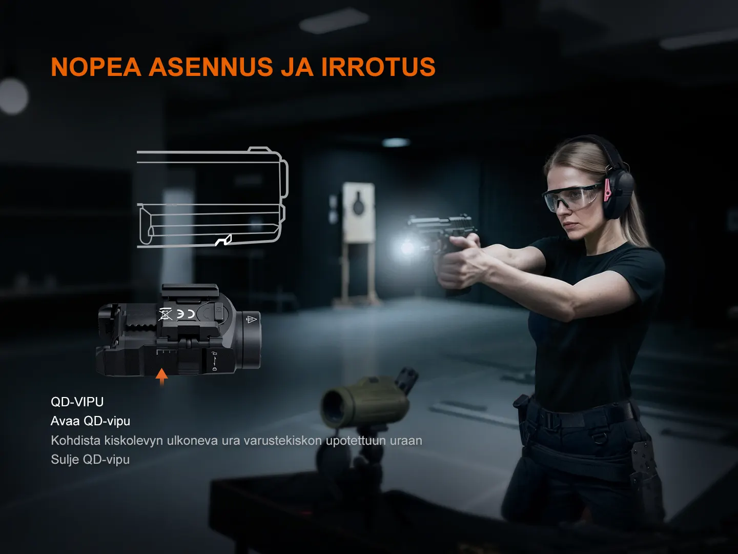 Fenix GL07 ase- ja pistoolivalo